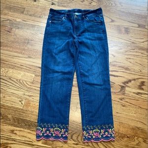 Embroidered jeans
